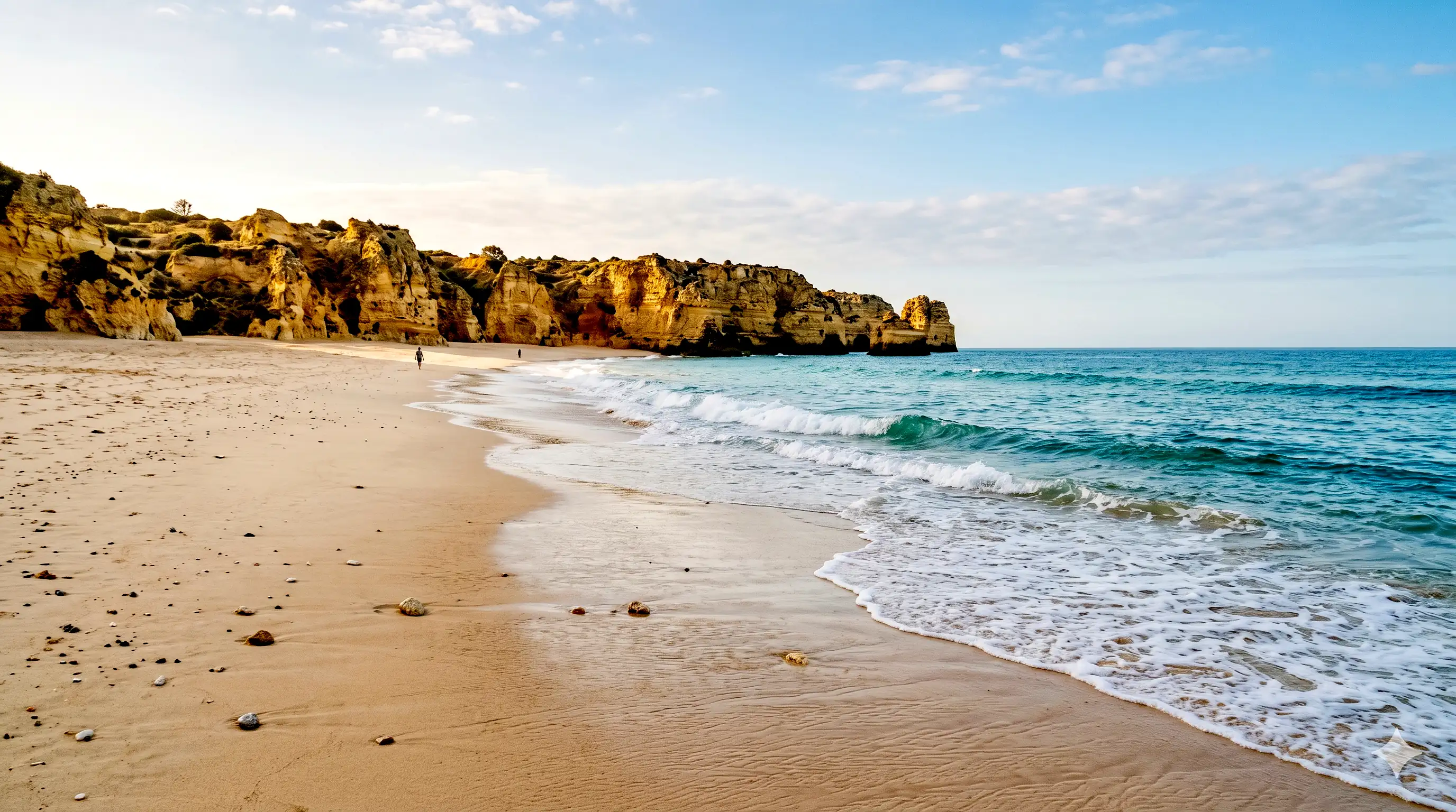 Algarve in May: Warm, Quiet, and 35–55% Cheaper Than August — AI-generated illustration