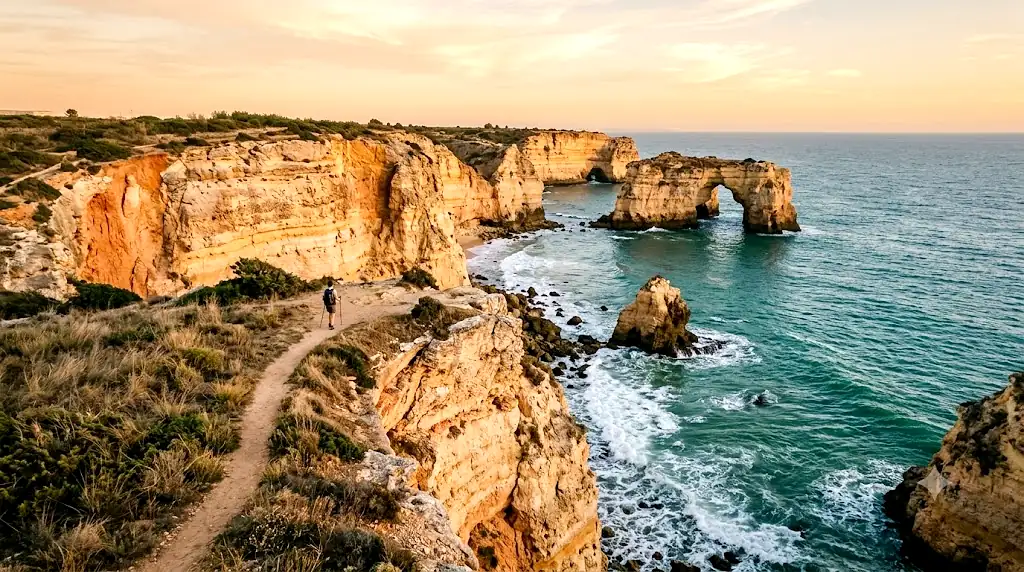 The Seven Hanging Valleys — Walking the Cliff Trail Between Praia da Marinha and Vale Centeanes