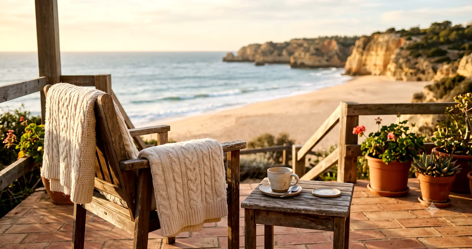 What Winter Actually Looks Like in the Western Algarve — AI-generated illustration